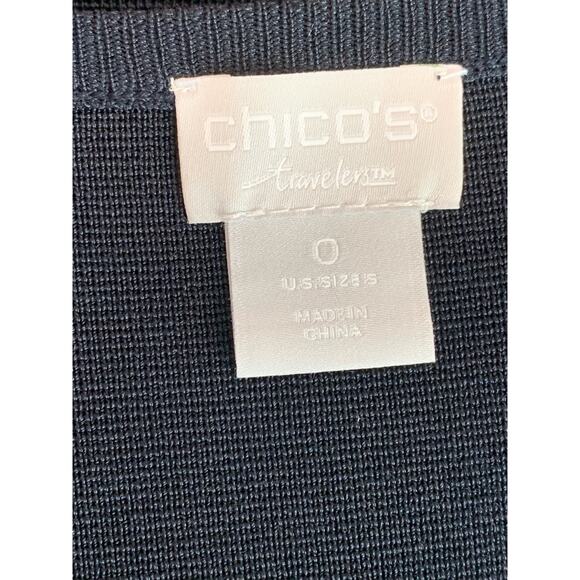 Chico's 3/4 sleeves v neck knit top size 0 - US Small - Picture 7 of 9